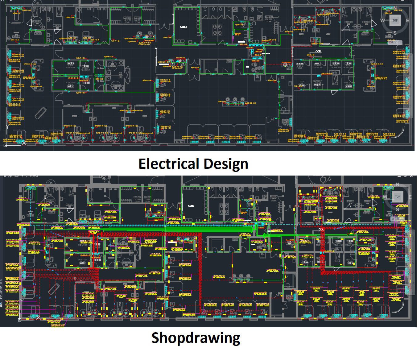 إعداد التصميمات والرسومات التنفيذية (Design Drawing & Shop Drawing)